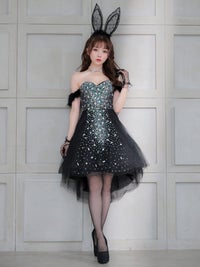 【期間限定SALE】【2点セット】Twinkle Jewelly BUNNY トゥインクルジュエリーバニー[ブラック] vcsbn-22103-2-my