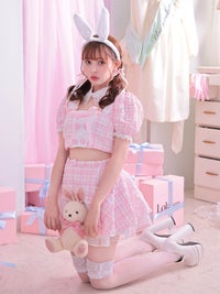  【3点セット】Cheeky Pastel Bunny ピンク vcsbn-10216bu-3