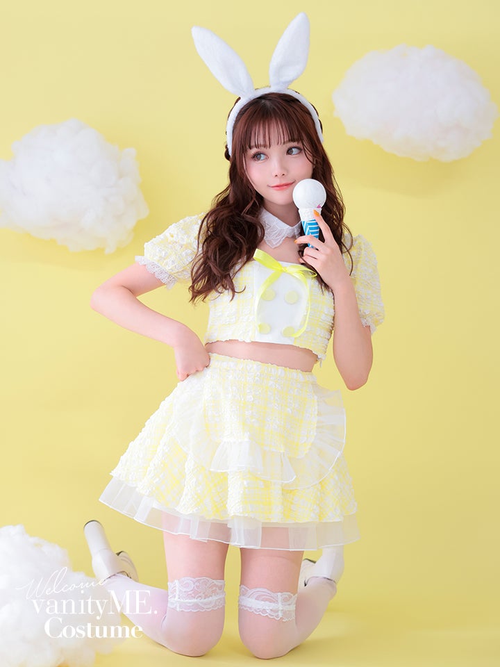  【3点セット】Cheeky Pastel Bunny イエロー vcsbn-10216bu-2