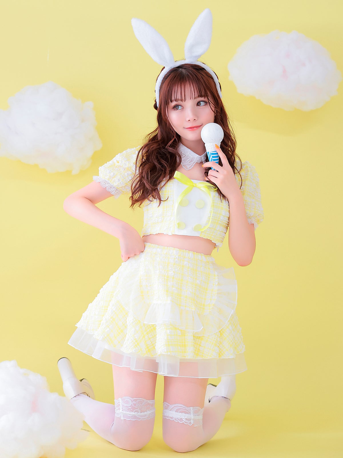  【3点セット】Cheeky Pastel Bunny イエロー vcsbn-10216bu-2