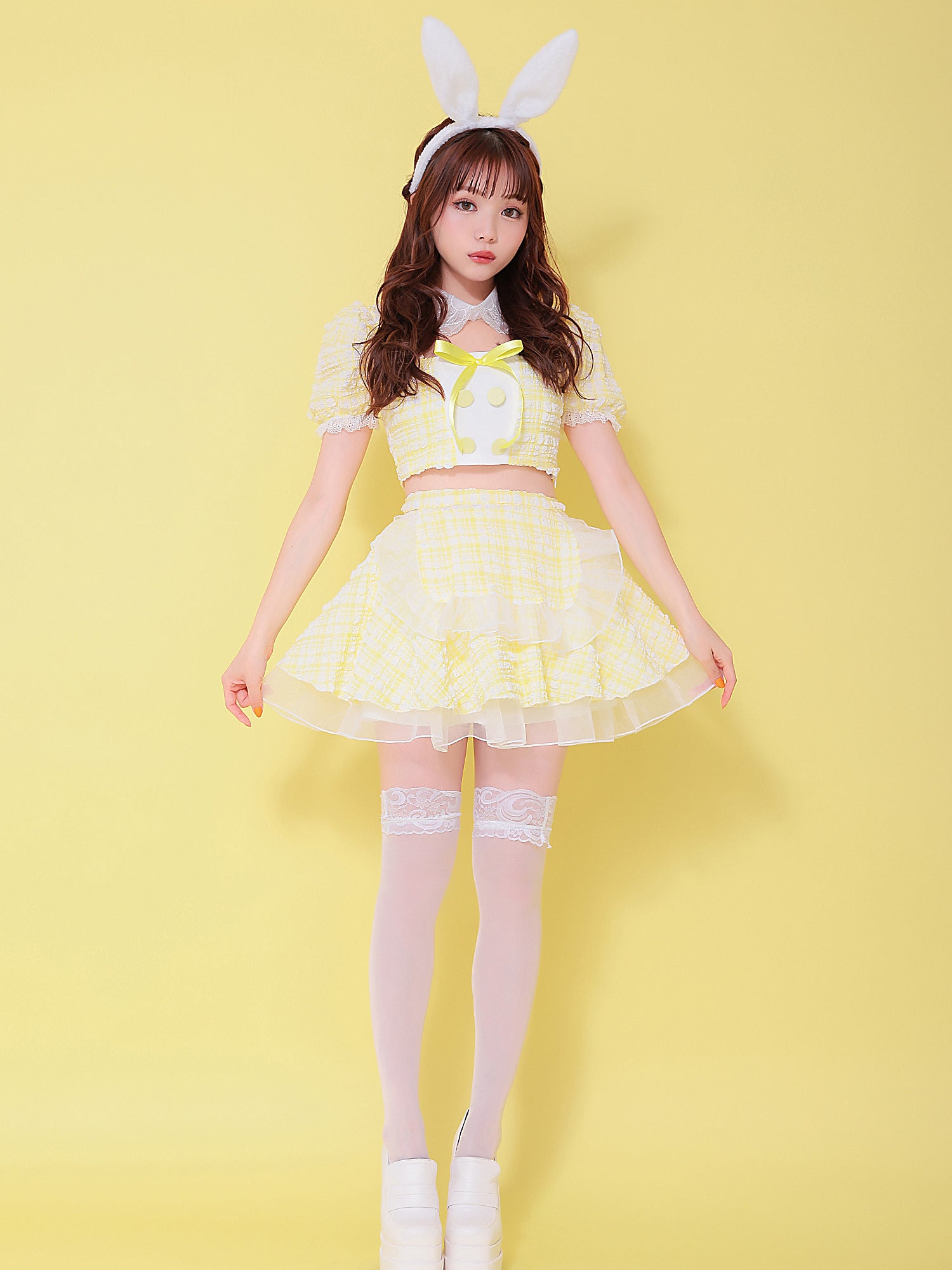  【3点セット】Cheeky Pastel Bunny イエロー vcsbn-10216bu-2