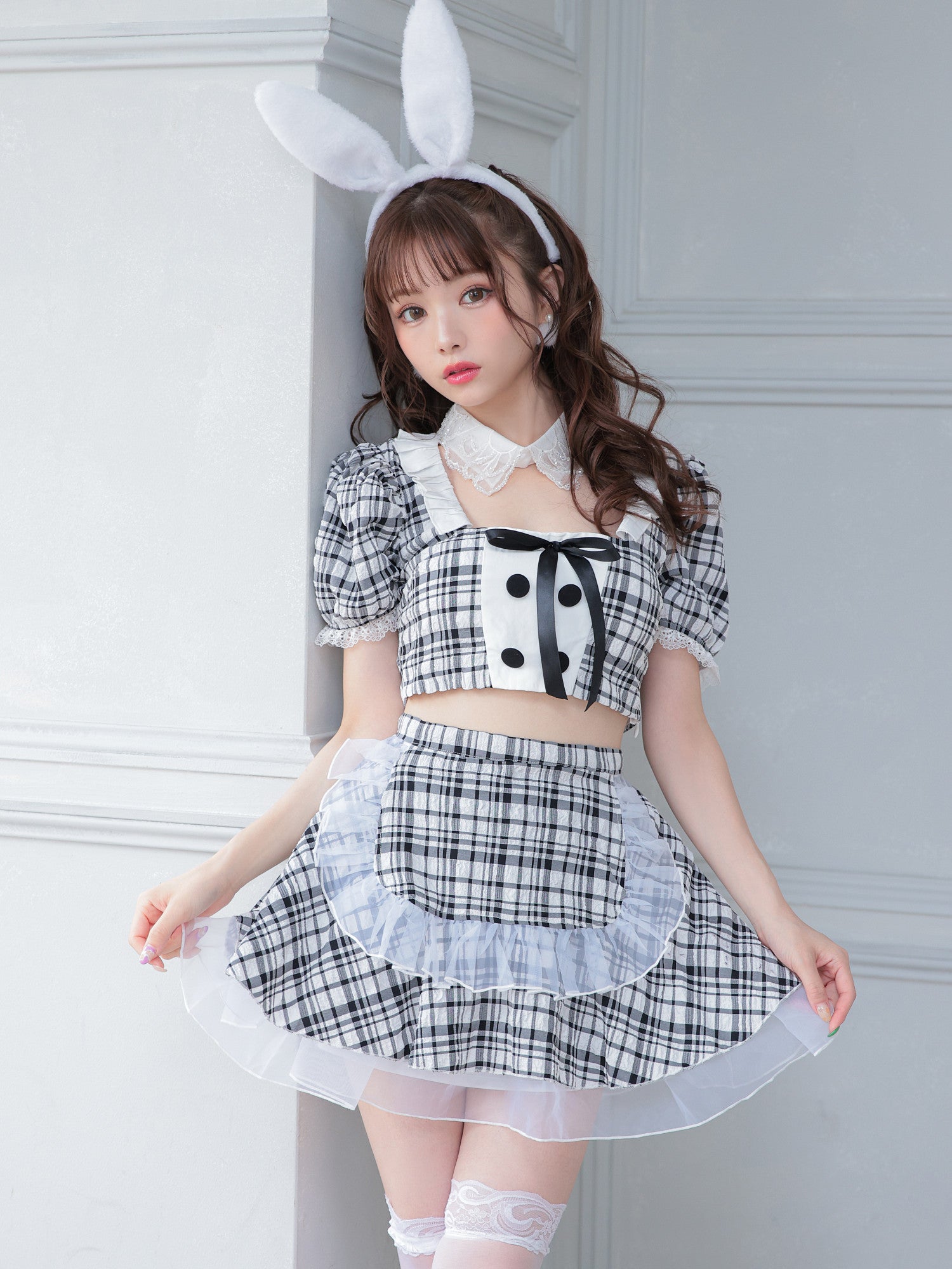【3点セット】Cheeky Pastel Bunny ブラック vcsbn-10216bu-1