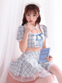 【3点セット】Cheeky Pastel Maid ブルー vcsot-10216md-4