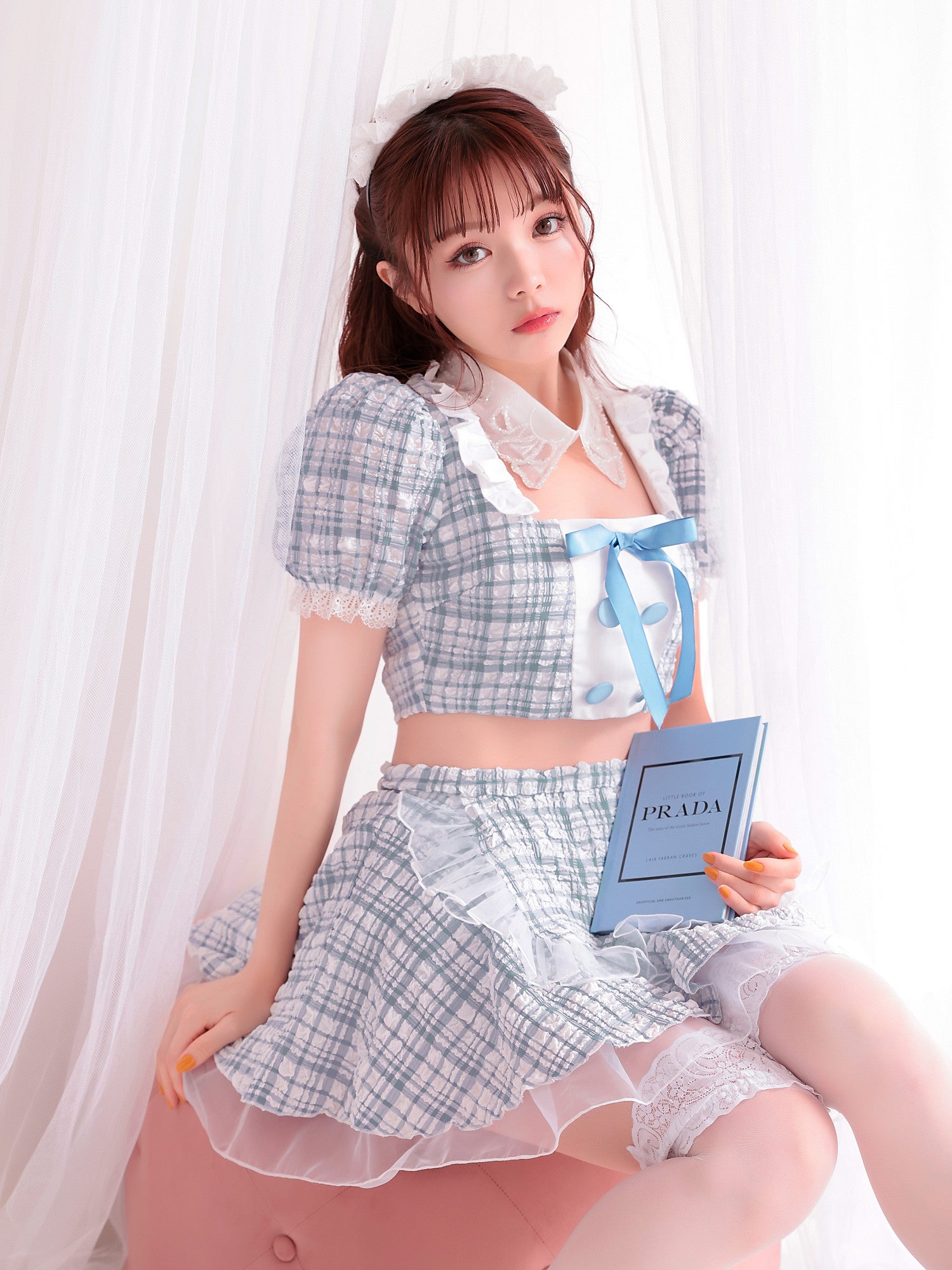 【3点セット】Cheeky Pastel Maid ブルー vcsot-10216md-4