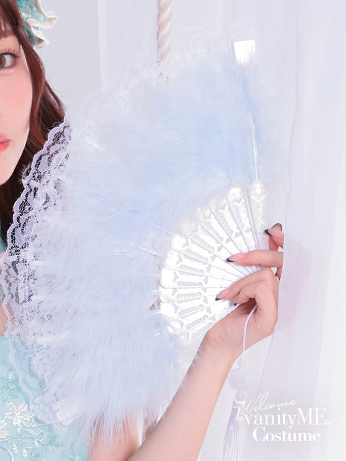  #ファー扇子