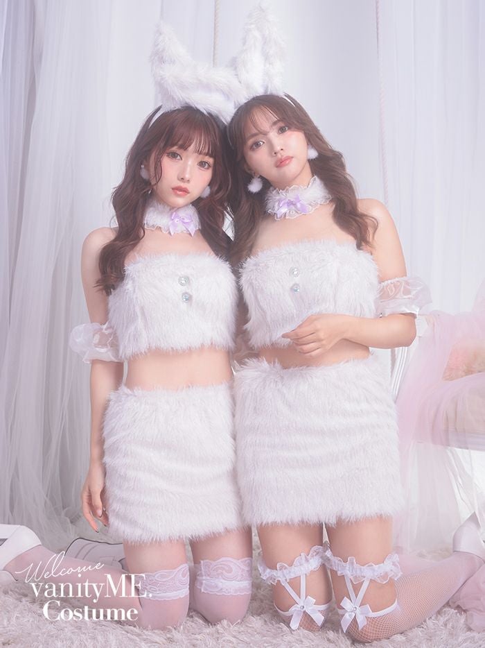 【4点セット】ときめきバニー [ホワイト] vcsbn-230485-1