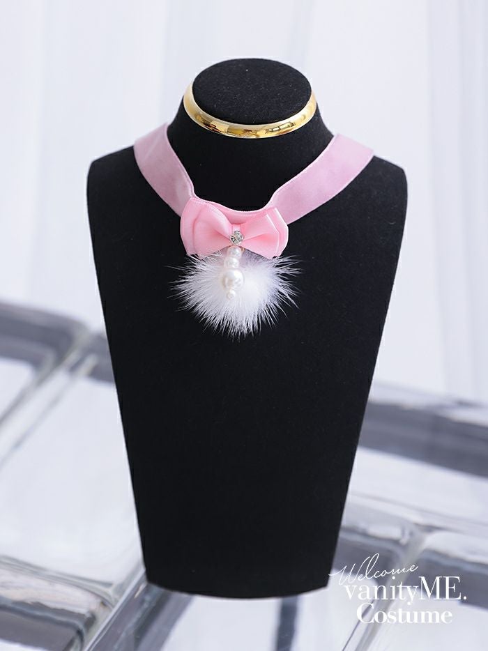 ファー付きチョーカー