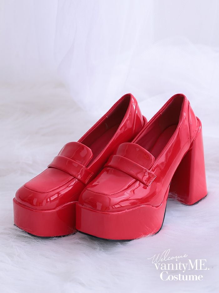 厚底 ローファーブーツ 