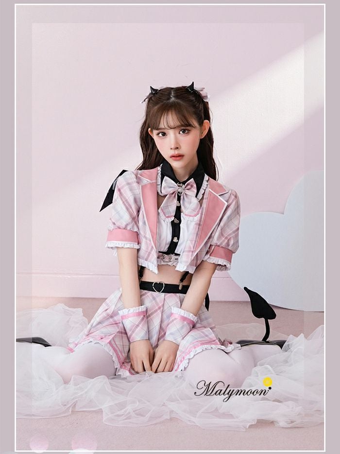 10点セット】Malymoon/マリームーン チェックデビル制服コスチューム