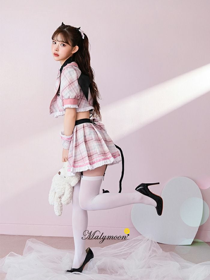 10点セット】Malymoon/マリームーン チェックデビル制服コスチューム