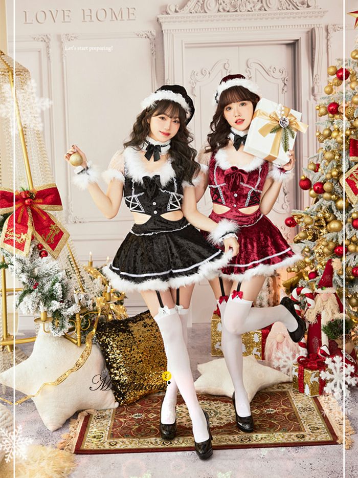 6点セット】Malymoon マリーンムーン サイドカットサンタ [レッド