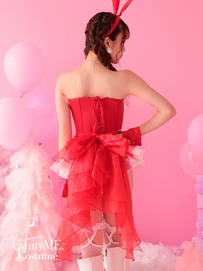 期間限定SALE】【4点セット】Miss.RED LADY ハイレグバニー vcsbn