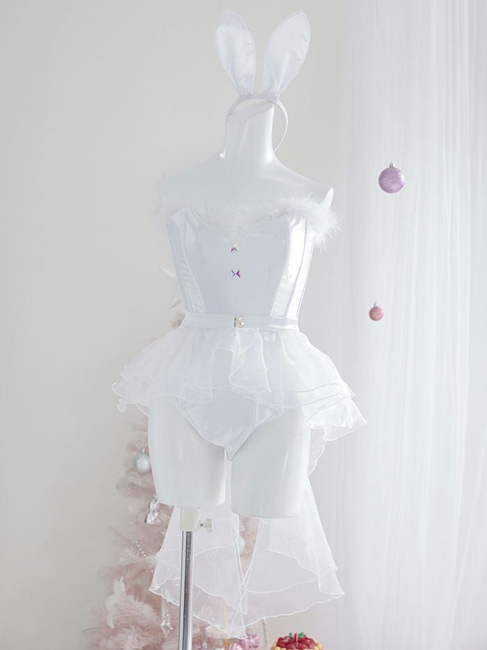 期間限定SALE】【4点セット】Miss.WHITE LADY ハイレグバニー vcsbn