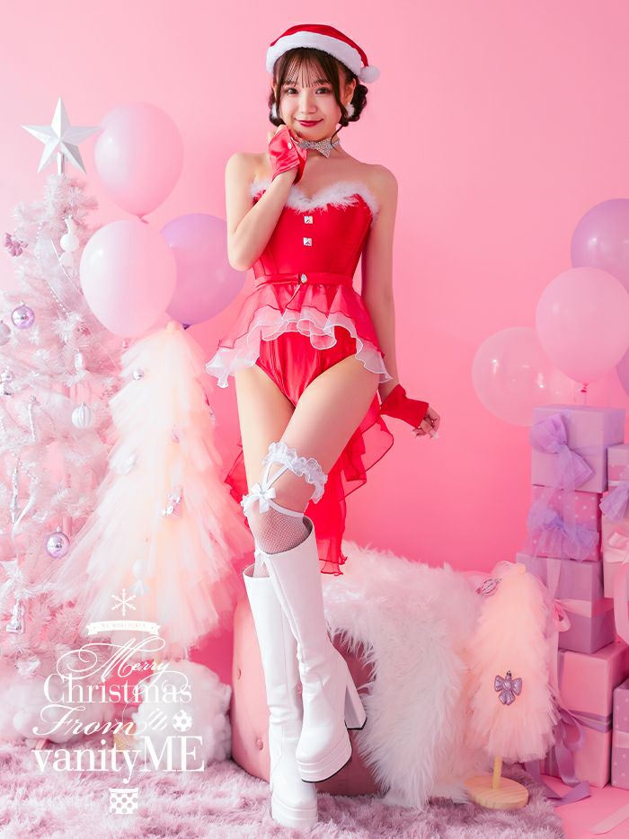 4点セット】Miss Red Lady ハイレグバニーサンタ vcsst-20017-5b-jy