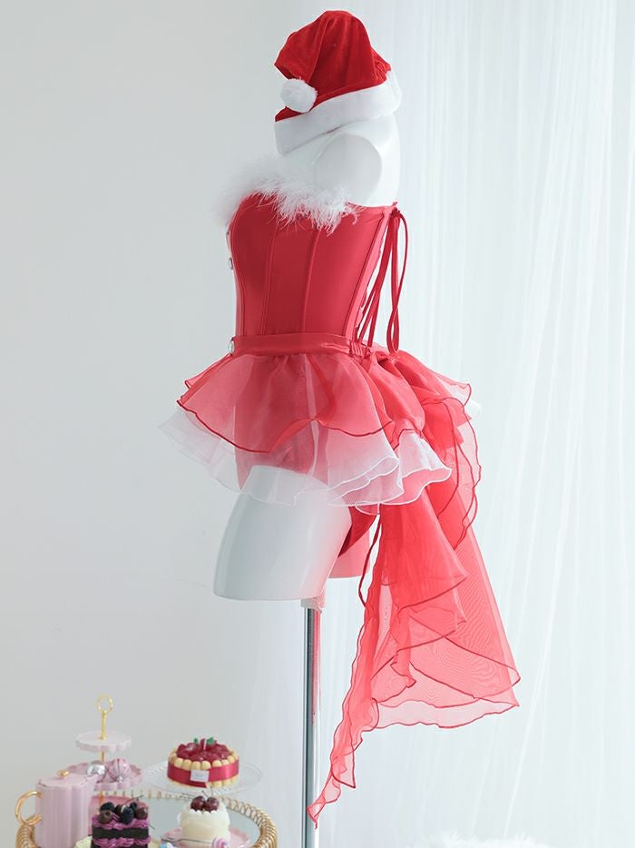 4点セット】Miss Red Lady ハイレグバニーサンタ vcsst-20017-5b