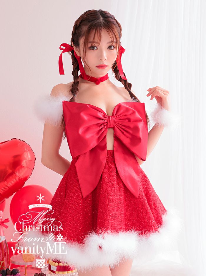 3点セット】ビッグリボン サンタ [みゆちゃん着用] vcsst-230952-my
