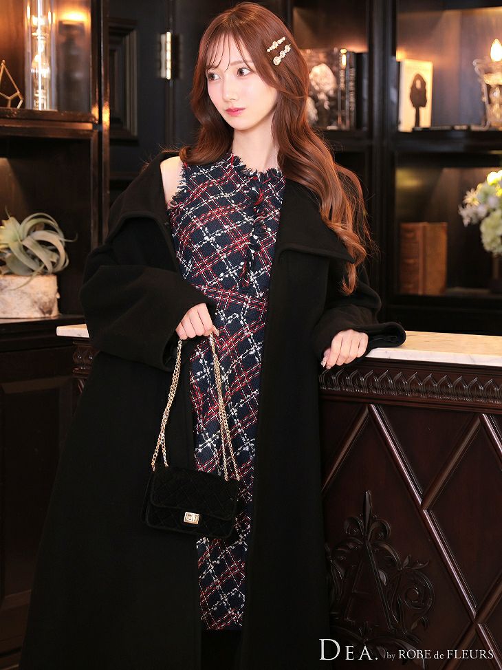 vanityME. × ROBE de FLEURS コラボ ドレス ミックス Romantic Holiday Dress [さんごちゃん着用] de2546a-2-sa