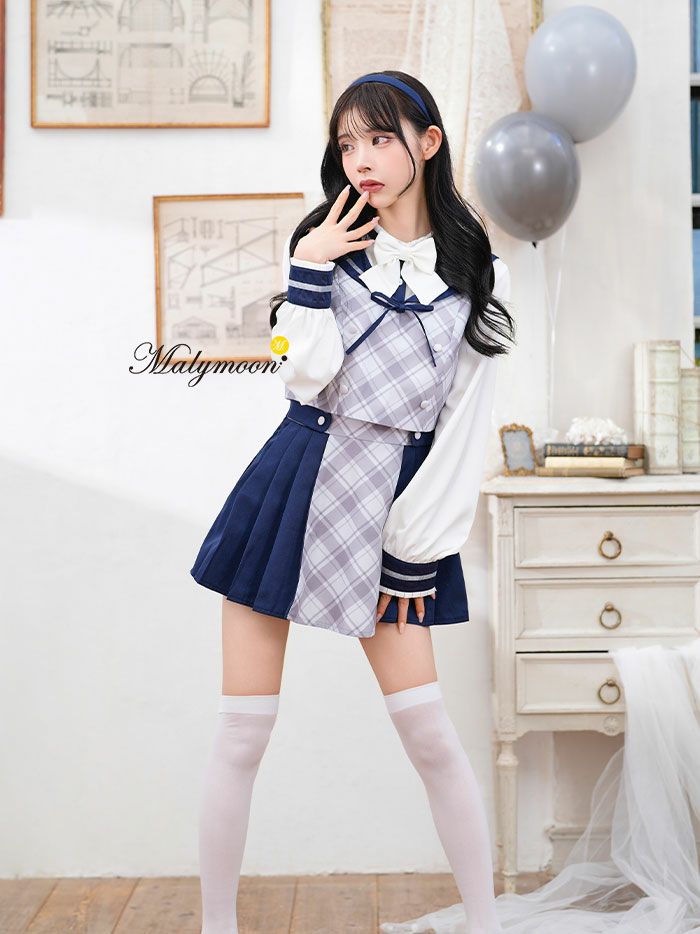 5点セット】Malymoon マリームーン クラシカルダブルリボンセーラー