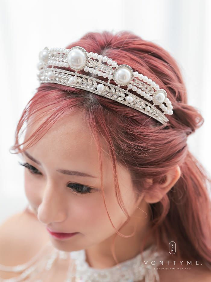 ヘッドドレス シルバー