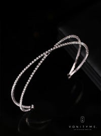 vanityME.couture. クロスビジュー カチューシャ シルバー vcsit-2443
