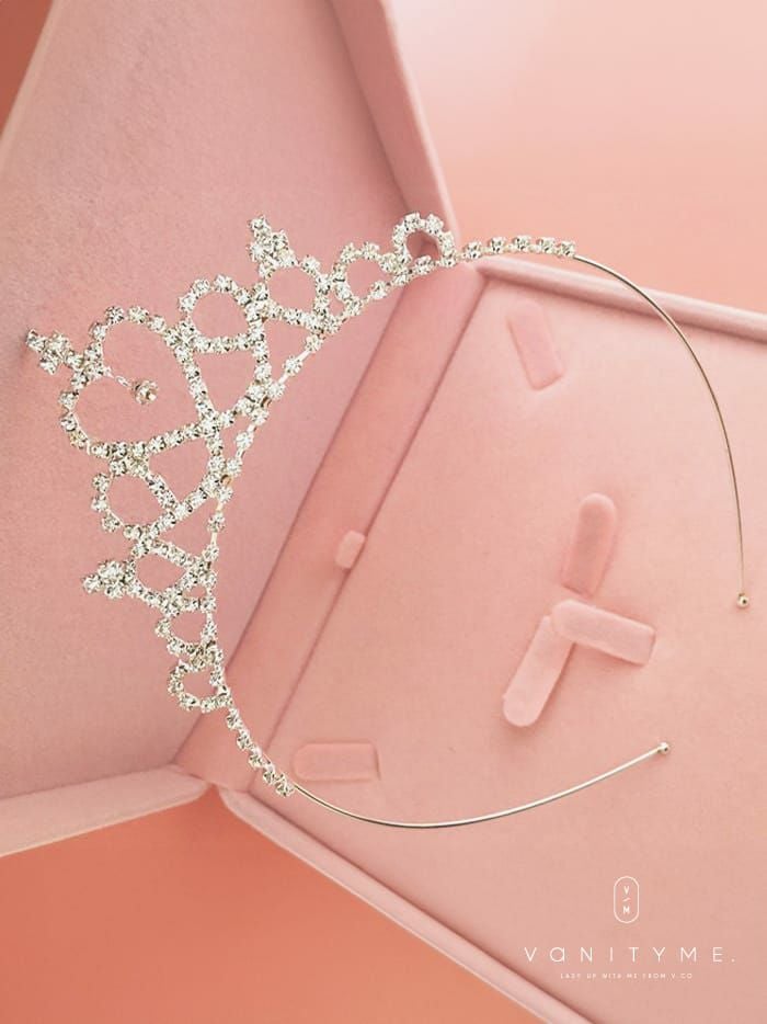 vanityME.couture. プリンセスハート ティアラ カチューシャ シルバー vcsit-2446