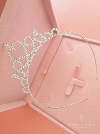 vanityME.couture. プリンセスハート ティアラ カチューシャ シルバー vcsit-2446