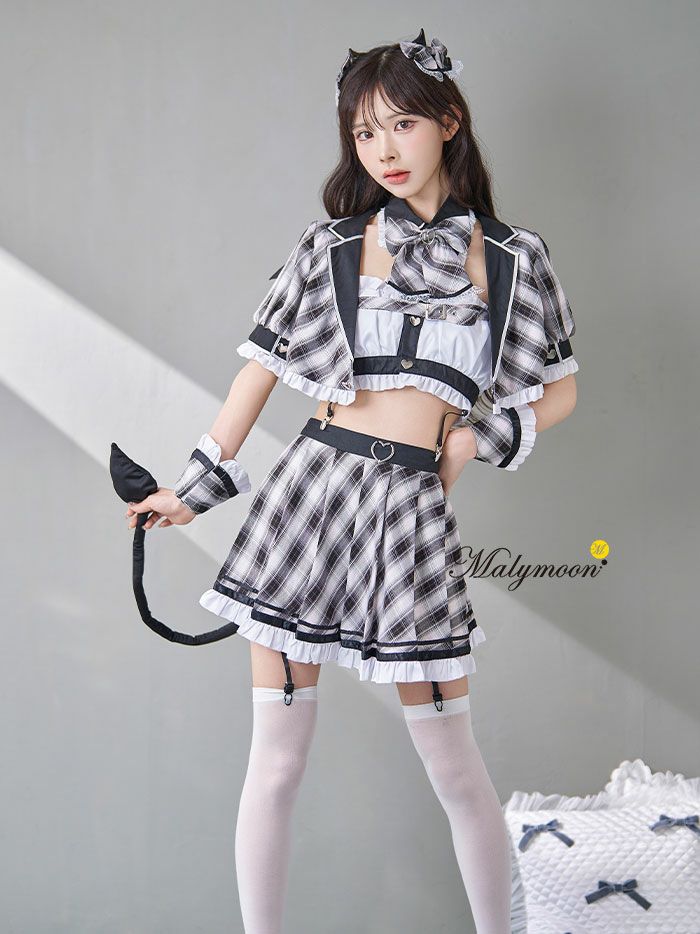 10点セット】Malymoon/マリームーン チェックデビル制服コスチューム