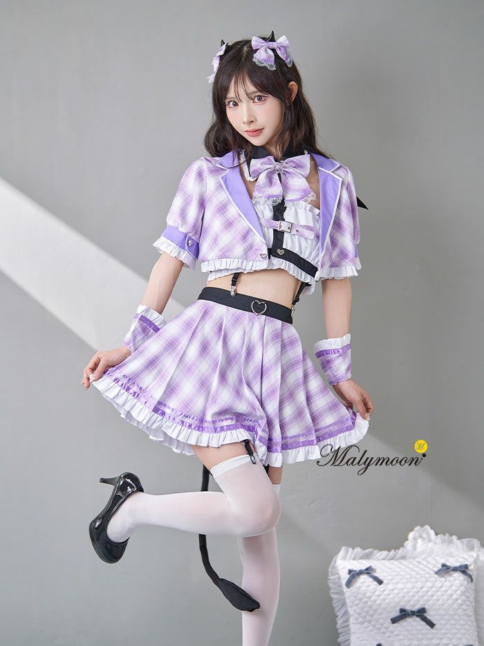 10点セット】Malymoon/マリームーン チェックデビル制服コスチューム