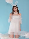 【2点セット】Tulle Dress BUNNY チュールドレスバニー ホワイト [じゅりちゃん着用] vcsbn-23340-2