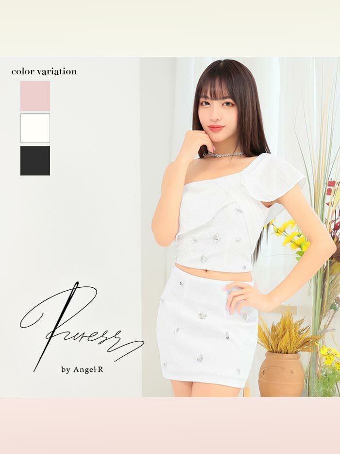 PURESS ピュアレス ビックリボンワンショルダービジューセパレート