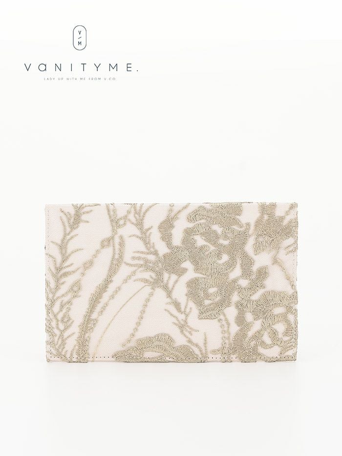 haremode 刺繍デザイン 袱紗 バッグ フォーマル・パーティー ベージュ・ブラック・グリーン vim-am-fu1001