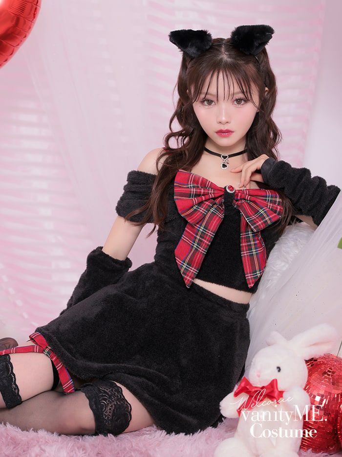 10点セット】vanityME. × Malymoon クラシカルレースバニー ブラック