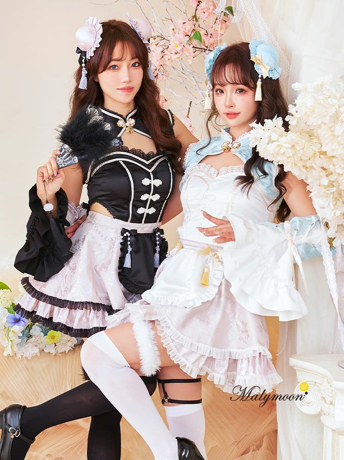 Malymoon♡チャイナドレス/新品未使用 6点セット】Malymoon マリームーン 2wayチャイナドレス [レッド