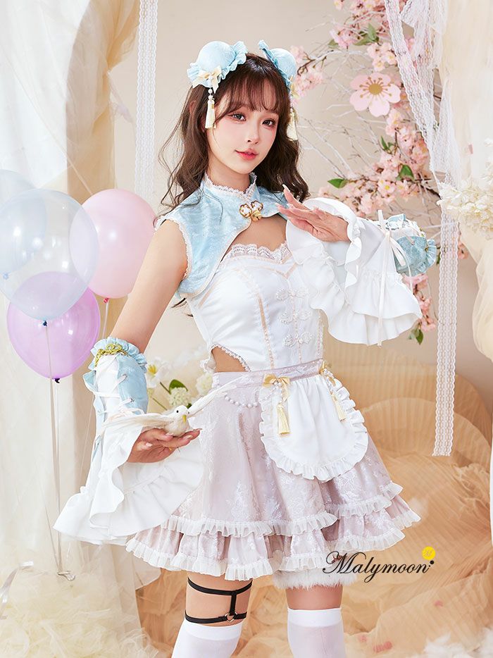 8点セット】Malymoon マリームーン ファンシーフリルチャイナドレス