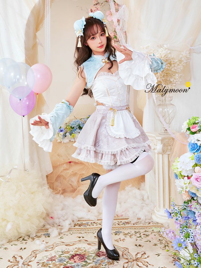 8点セット】Malymoon マリームーン ファンシーフリルチャイナドレス