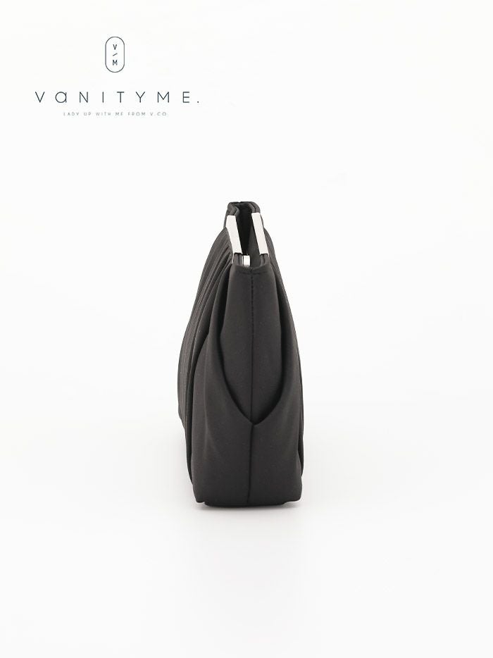 haremode ハレモード フォーマル タックデザイン クラッチバッグ パーティーバッグ ベージュ・シルバー・ブラック vim-am-5070