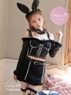 【7点セット】vanityME. × Malymoon ファンシードットコルセットレディバニー [ブラック] ml10101