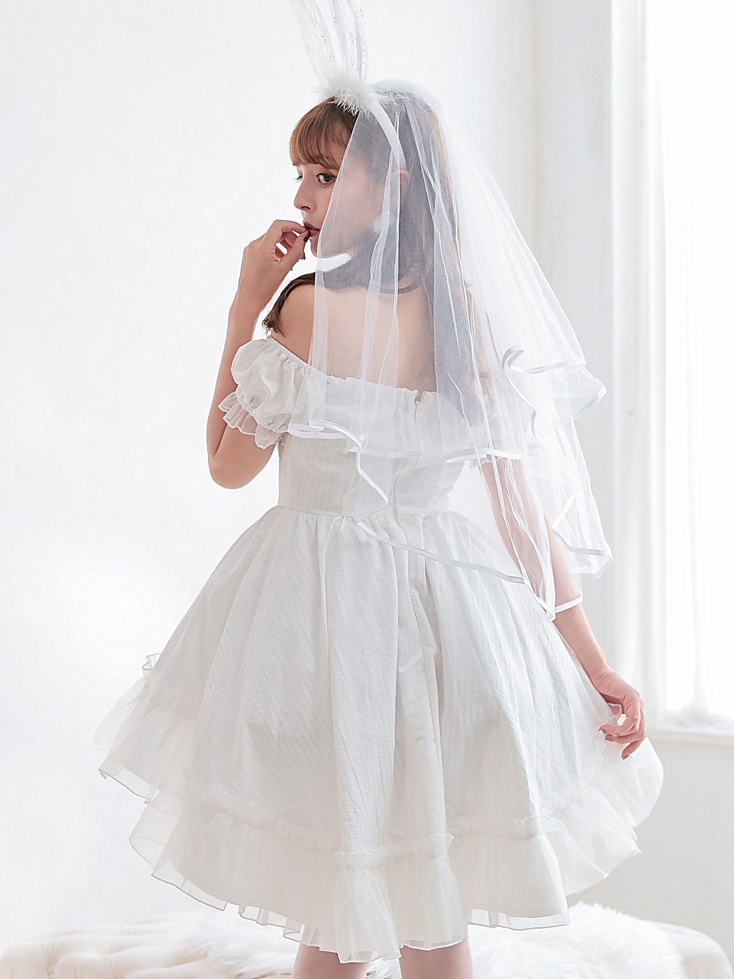 【2点セット】Bridal Bunny. ブライダルバニー ホワイト vcsbn-240320-2