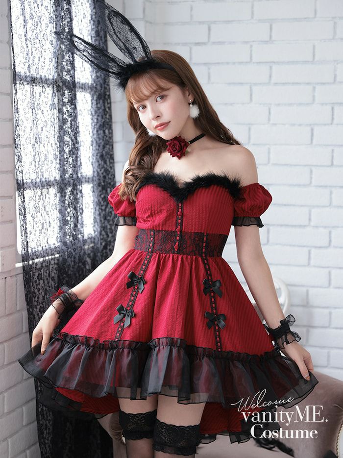 2点セット】Gothic Bride Bunny. ゴシックブライドバニー #LadyRed