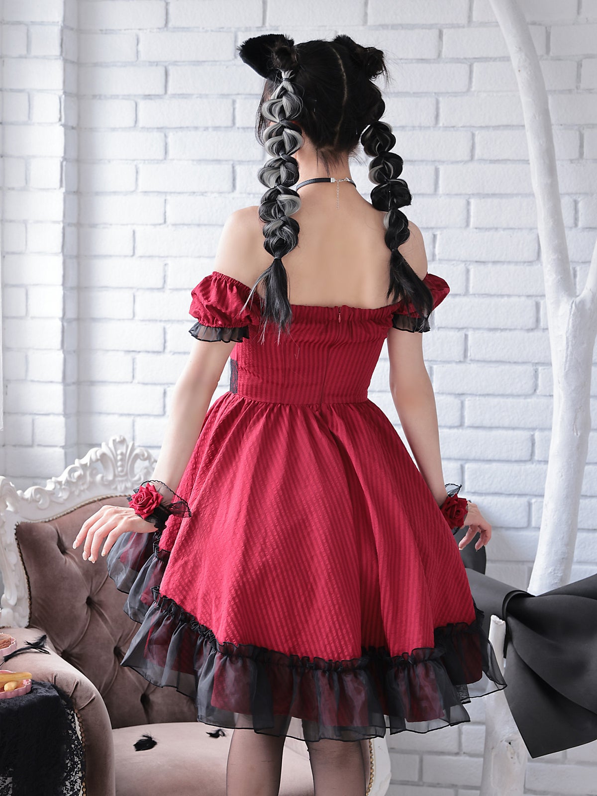 【2点セット】Gothic Cat. ゴシックキャット #LadyRed レッド vcsot-240320-3b