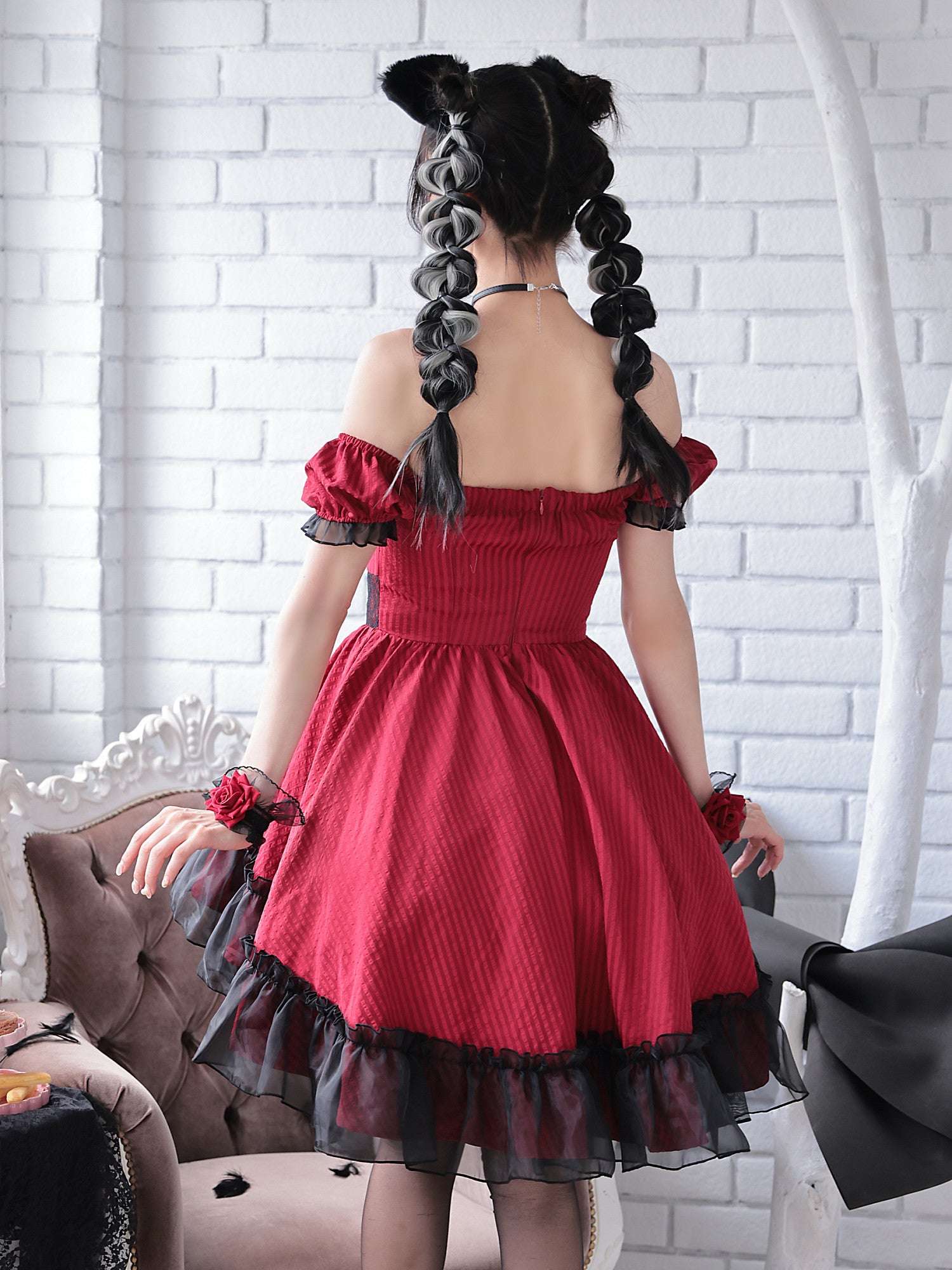 【2点セット】Gothic Cat. ゴシックキャット #LadyRed レッド vcsot-240320-3b