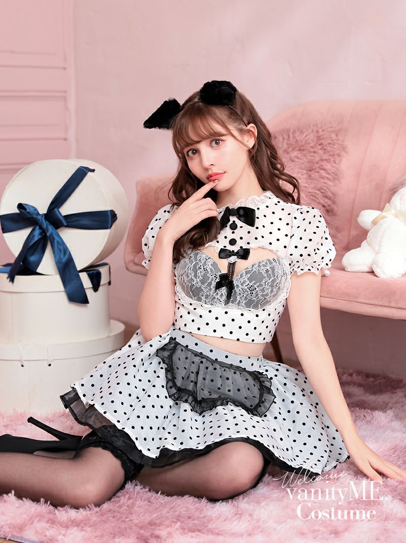 POLKA　DOTS Cat.   [ホワイト]