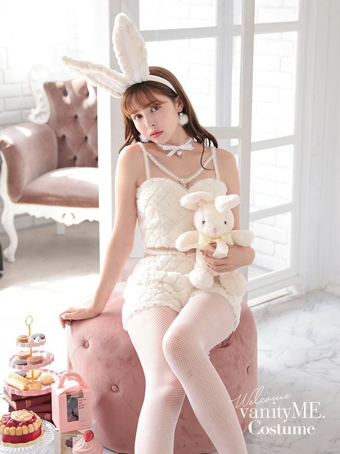 パールキルティングバニー[ホワイト]