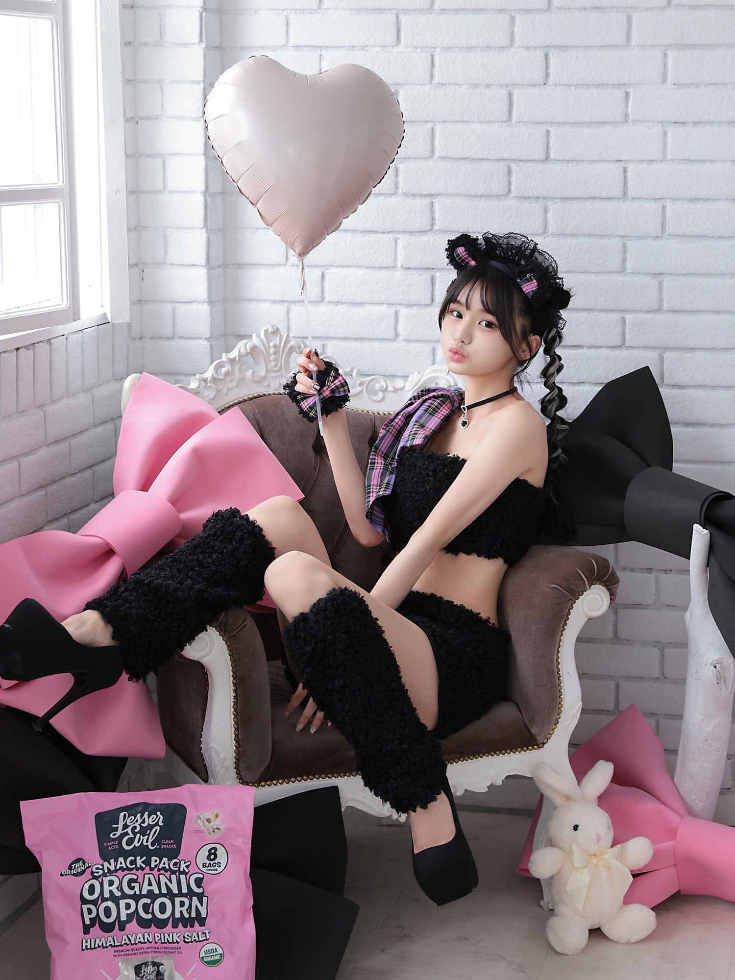 【6点セット】BLACK BEAR MAID ブラックベアメイド テディベア vcsot-210646-6-le