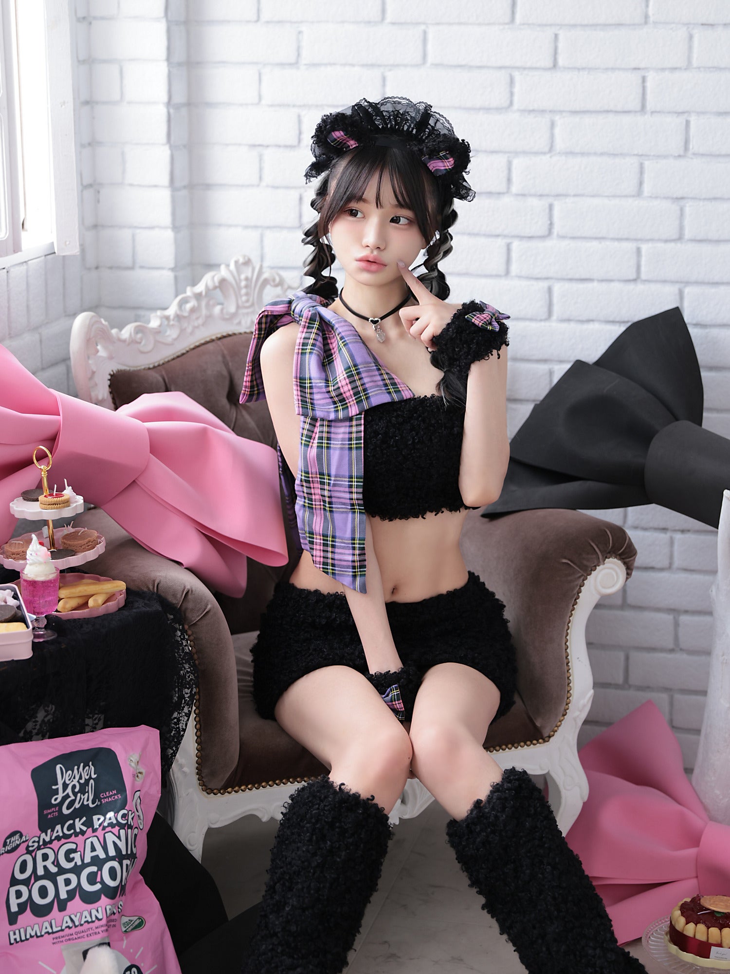 【6点セット】BLACK BEAR MAID ブラックベアメイド テディベア vcsot-210646-6-le