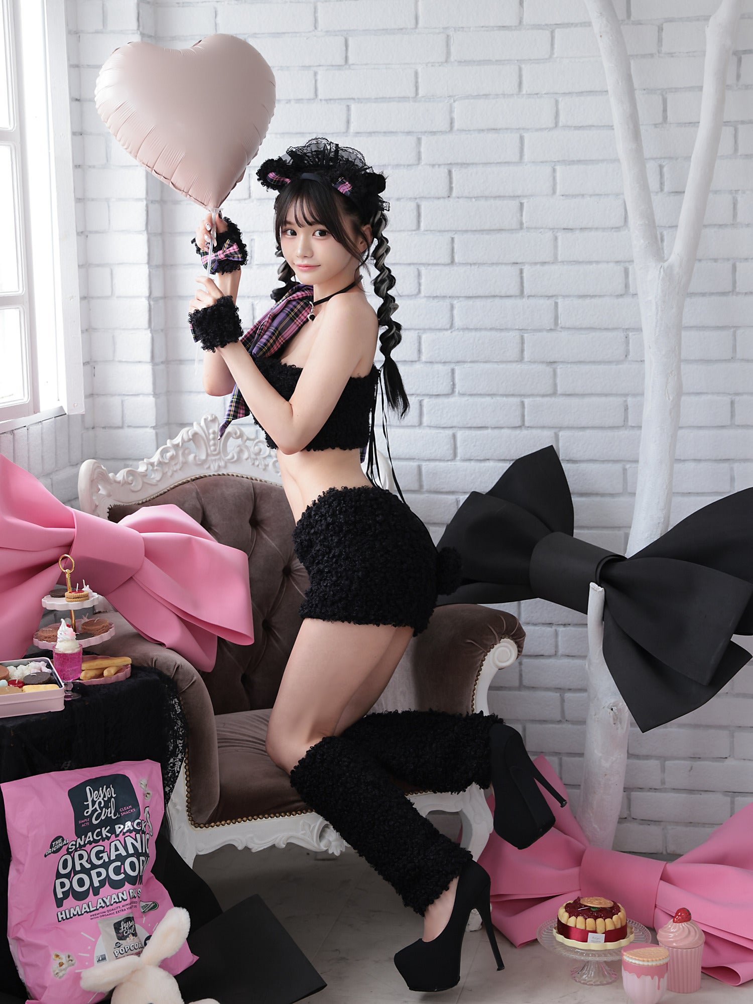 【6点セット】BLACK BEAR MAID ブラックベアメイド テディベア vcsot-210646-6-le