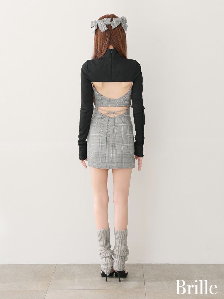 Brille プリエ ブラック ange de brille mini dress brille3760-2