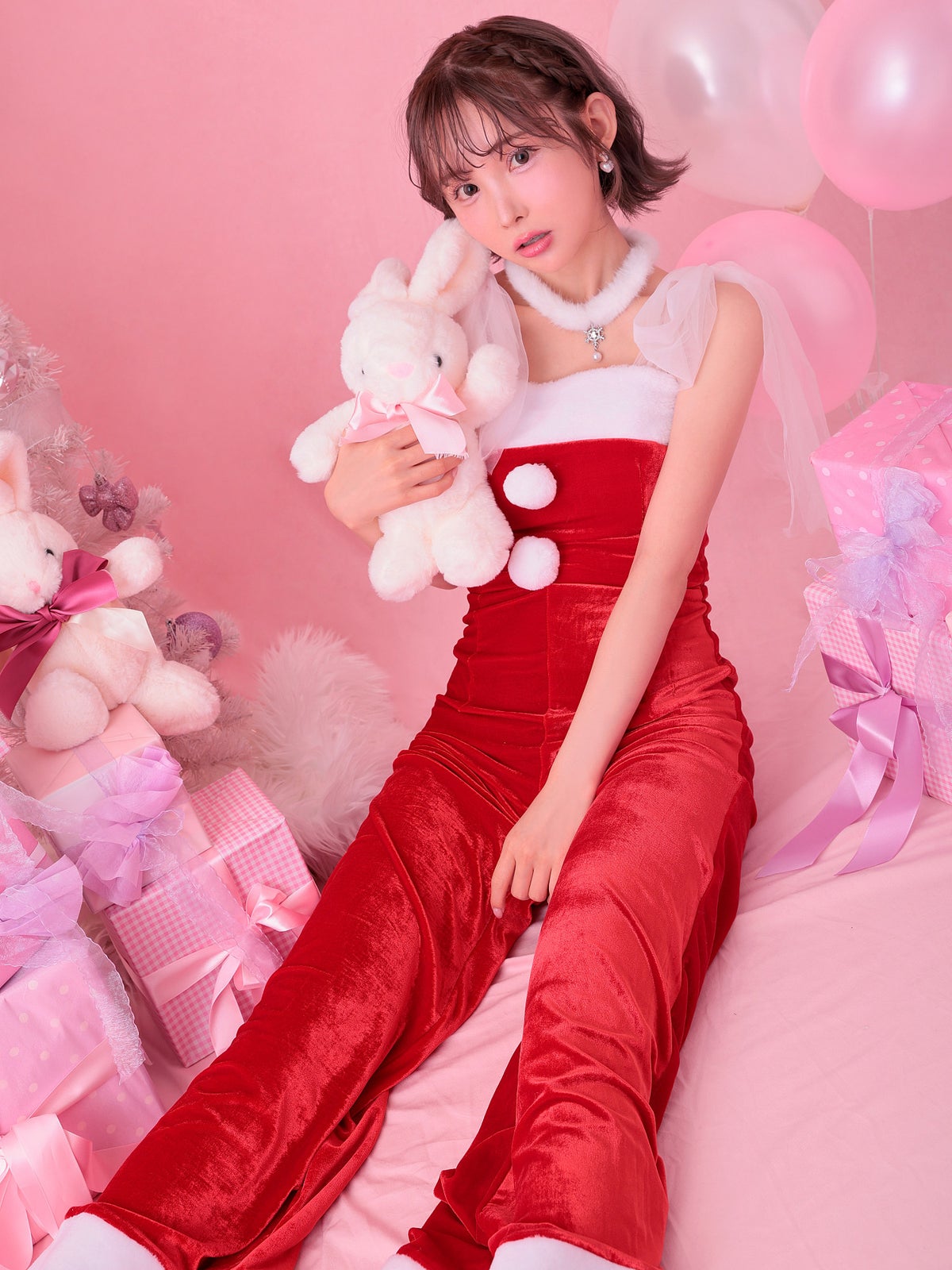 ladies night. レディース ナイト オールインワン パンツ サンタ vcsst-23973