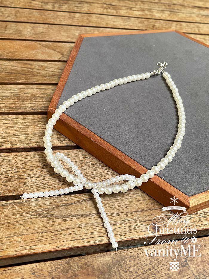 リボンパールチョーカー