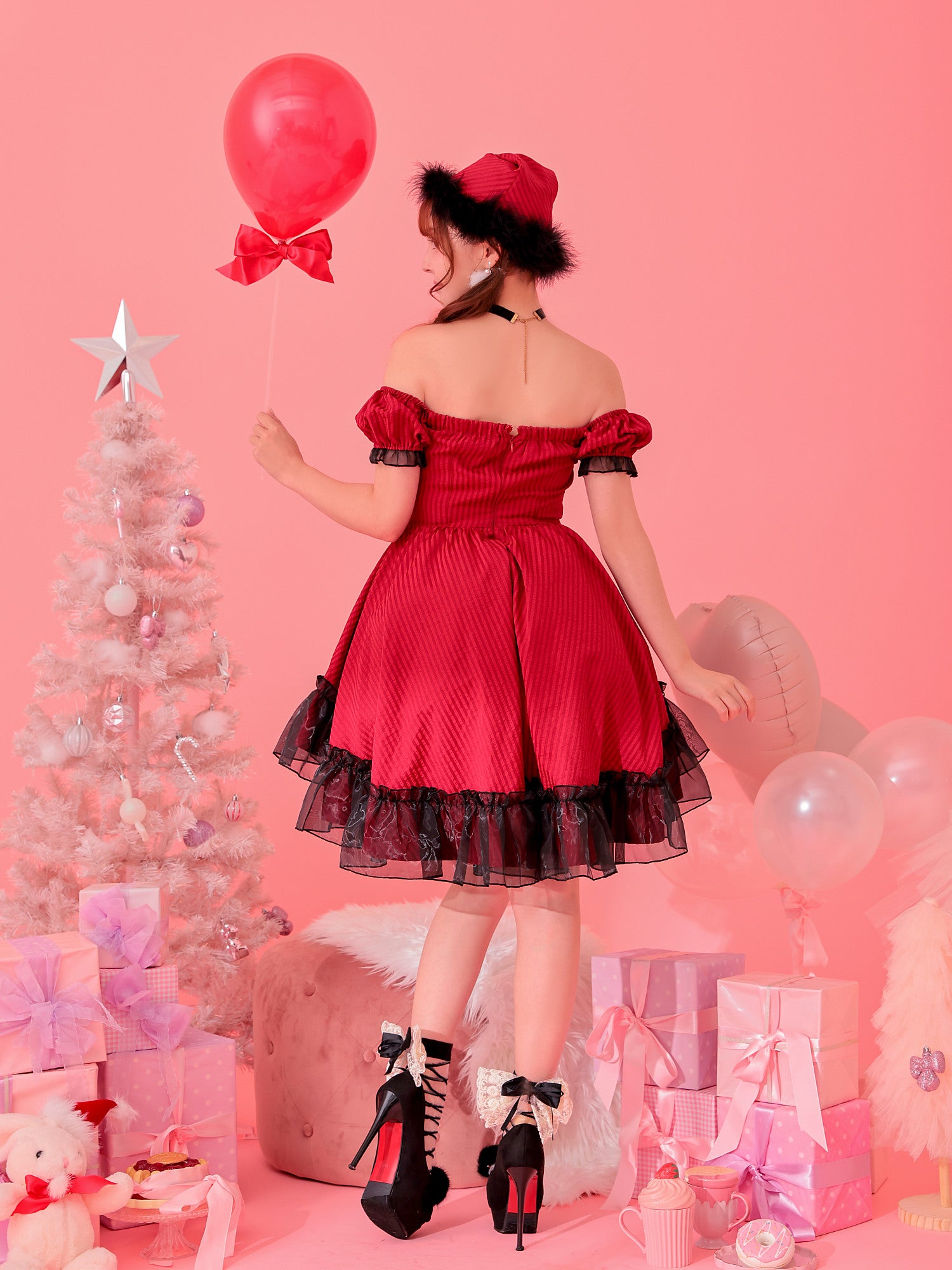 【2点セット】Rose Santa ローズサンタ レッド vcsst-240320-3d